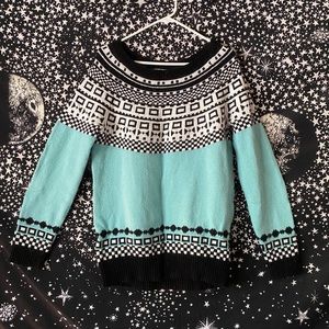 Urban Outfitters Oversized Geometric Sweater